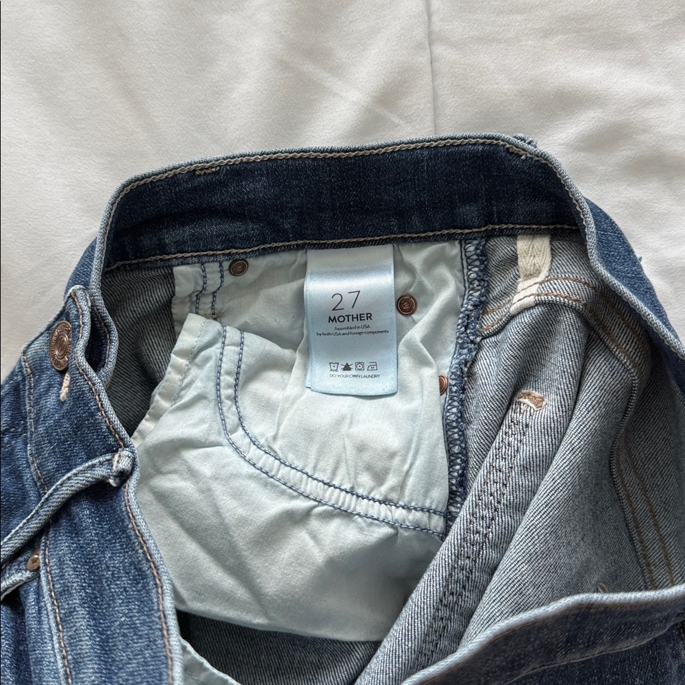 MOTHER Denim The Stunner Chew in Off Duty Size 27 - Picture 10 of 11